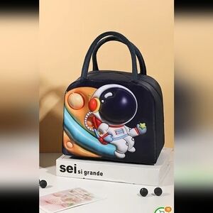 New kids Astronaut Cartoon  Lunch Bag